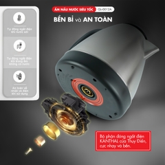 Ấm siêu tốc 0012A - 1.2 Lít - Bảo hành 1 năm