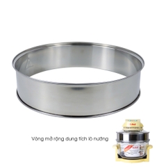 Vòng tăng thể tích từ 12L lên 17L của lò nướng thủy tinh