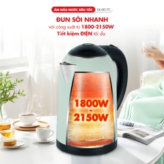 Ấm siêu tốc 0017C - 1.7 Lít - Bảo hành 2 năm