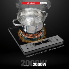 Bếp điện từ 2022 - Công suất 2000W - Bảo hành 1 năm