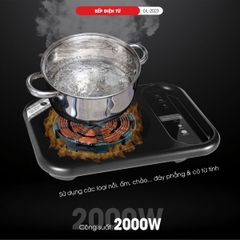Bếp điện từ 2023 - Công suất 2000W - Bảo hành 1 năm
