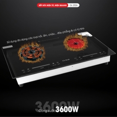 Bếp từ và quang 2026 - Công suất 3600W - Bảo hành 1 năm