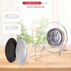 Lò nướng thủy tinh 1100 - 17 Lít - Bảo hành 1 năm