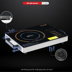 Bếp Điện Quang 2008 - Công suất 2000W - Bảo hành 1 năm