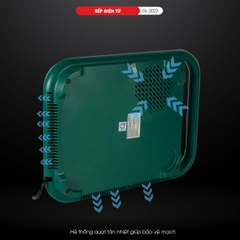 Bếp điện từ 2023 - Công suất 2000W - Bảo hành 1 năm