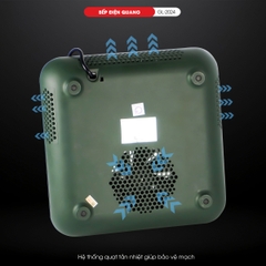 Bếp điện quang 2024 - Công suất 2000W - Bảo hành 1 năm