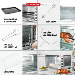 Lò nướng điện 1170 - 70 Lít - Bảo hành 1 năm