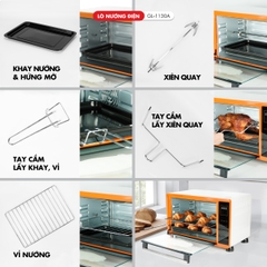 Lò nướng điện 1130A - 30 Lít - Bảo hành 1 năm