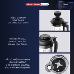 Máy xay sữa hạt 1417A - 1.75 Lít - Bảo hành 2 năm