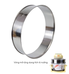 Vòng tăng thể tích từ 12L lên 17L của lò nướng thủy tinh