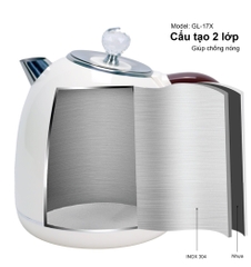 Ấm siêu tốc 17X - 1.7 Lít - Bảo hành 2 năm
