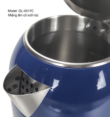 Ấm siêu tốc 0017C - 1.7 Lít - Bảo hành 2 năm