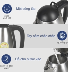 Ấm siêu tốc 0018C - 1.8 Lít - Bảo hành 2 năm