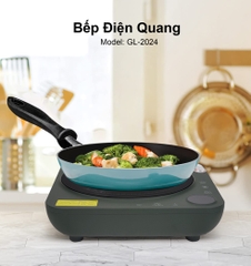 Bếp điện quang 2024 - Công suất 2000W - Bảo hành 1 năm