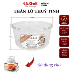 Thân lò nướng thủy tinh 12L