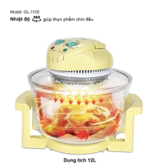 Lò nướng thủy tinh 1100 - 17 Lít - Bảo hành 1 năm