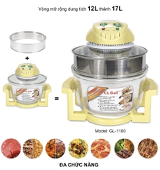 Lò nướng thủy tinh 1100 - 17 Lít - Bảo hành 1 năm