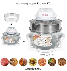 Lò nướng thủy tinh GL-1117A 17 lít