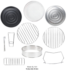 Lò nướng thủy tinh 1121 - 17 lít - Bảo hành 1 năm