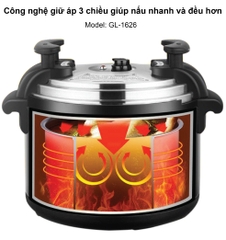 Nồi áp suất 1626 - 17 Lít - Bảo hành 1 năm