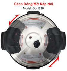 Nồi áp suất 1626 - 17 Lít - Bảo hành 1 năm