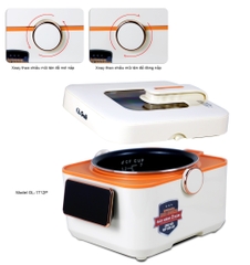 Nồi cơm điện 1712P - 1.2 Lít - Bảo hành 2 năm