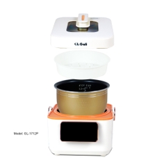 Nồi cơm điện 1712P - 1.2 Lít - Bảo hành 2 năm