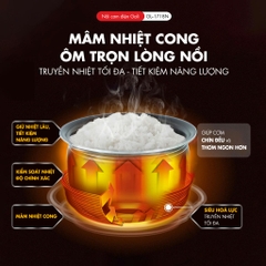 Nồi cơm điện 1718N - 1.8 Lít - Bảo hành 2 năm
