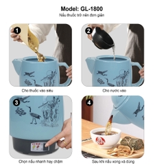 Siêu sắc thuốc 1801X -  3.3L - Bảo hành 1 năm