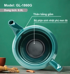 Ấm sắc thuốc đa năng 1860G - 6 Lít - Bảo hành 2 năm
