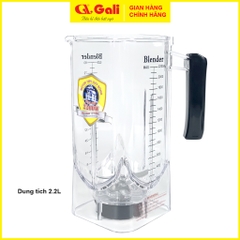 Bộ ly xay sinh tố công nghiệp Gali 1526, dung tích 2.2 lít,( Ly, khóa dao, dao, nắp).