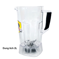 Bộ ly xay sinh tố công nghiệp Gali 1526, dung tích 2.2 lít,( Ly, khóa dao, dao, nắp).