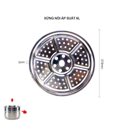 Vỉ hấp nồi áp suất 6 lít