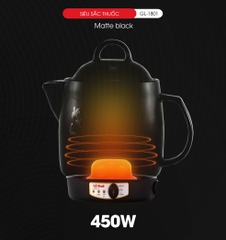 Siêu sắc thuốc 1801 Matte Black - 3.3L - Bảo hành 2 năm