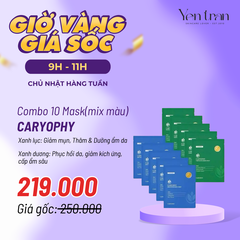 Combo 10 Mask Caryophy (6 Xanh Lá, 4 Xanh Dương)