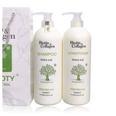 Bộ dầu gội xả Biotin Collagen Pasiori TM (Trắng)