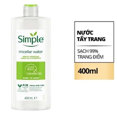 Nước tẩy trang Simple Micellar Cleansing Water