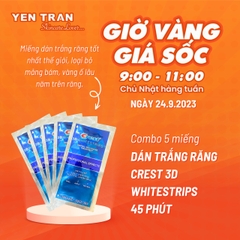 Combo 5 Miếng Dán Răng Crest 45p