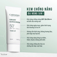 Kem Chống Nắng Caryophy Smart Sunscreen Tone Up 50ml