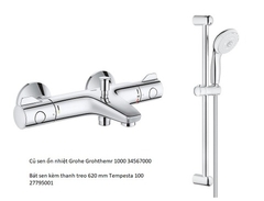 Sen chỉnh nhiệt độ Grohe Grohtherm 800 | 34567000+27598001