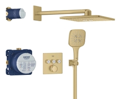 Sen tắm âm tường nhập khẩu Đức màu vàng xước mờ Grohe Grohtherm SmartActive 310 | 34864GN0