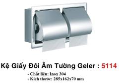 Hộp giấy đôi âm tường Geler 5114