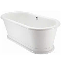 Bồn tắm độc lập Casa Padrino freistehende Badewanne Modell BLonR im Retro Design Weiß 1800 x 850 x 640 mm