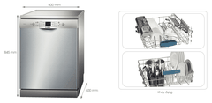 Máy Rửa Bát độc lập Bosch Series 6 | SMS63L08EA