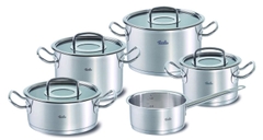 Bộ nồi Fissler Original Profi 4 nồi 1 quánh, vung kính | Made in Germany