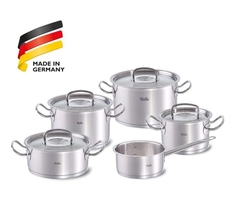 Bộ nồi Fissler Original Profi 4 nồi 1 quánh, vung thép | Made in Germany