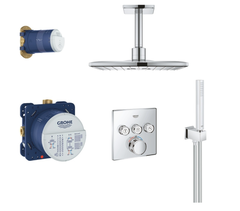 Bộ sen âm tường thả trần Grohe Rainshower 310 SmartActive Cube | 3470600D