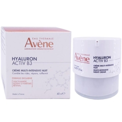 Kem dưỡng ẩm làm mờ nếp nhăn ban đêm Avène Hyaluron Activ B3 Multi-Intensive Night Cream 40ml