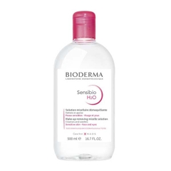 Nước rửa mặt, tẩy trang dành cho da nhạy cảm Bioderma Sensibio H20 500ml