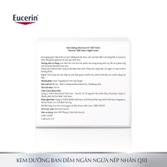 Kem ngăn ngừa lão hóa ban đêm, mờ nếp nhăn Eucerin Q10 Active Night Cream 50ml